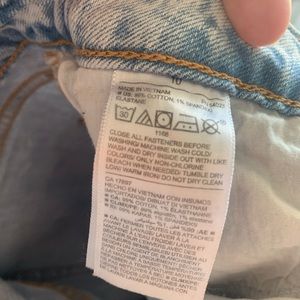 Distressed Jean shorts